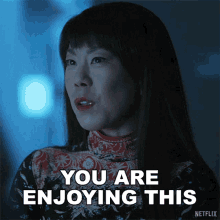 You Are Enjoying This Suzanne Wu GIF - You Are Enjoying This Suzanne Wu Raising Dion GIFs