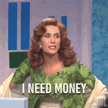 I Need Money Mindy Elise Grayson GIF - I Need Money Mindy Elise Grayson Kristen Wiig GIFs