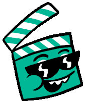 Clapper Board Filmmaking Sticker - Clapper Board Filmmaking Videoproduction Stickers