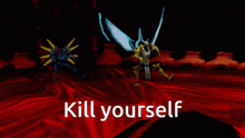 a screenshot of a video game that says " kill yourself "