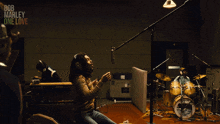 Singing In The Recording Studio Bob Marley GIF - Singing In The Recording Studio Bob Marley Bob Marley One Love GIFs