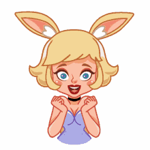 miss bunny miss bunny happy bunny girl bunny lady excited