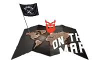 a map of the world with a flag that says bearded villains on it