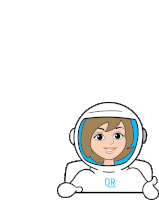 Smile Space Suit Sticker - Smile Space Suit Wink Stickers