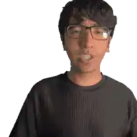 a man with glasses and a shirt that says shawn on it