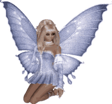 winged girl fairy glittery