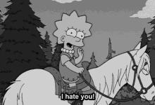 I Hate You Lisa Simpson GIF - I Hate You Hate Lisa Simpson GIFs