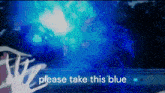Gojo Jujutsu Kaisen GIF - Gojo Jujutsu Kaisen Please Take This Blue GIFs