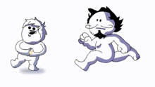 a black and white drawing of a man and a woman dancing