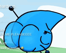 a cartoon character with the word eardrop on the bottom right