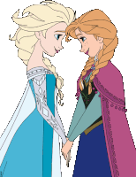 Sisters Anna And Elsa Sticker