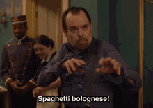 Spaghetti Bolognese GIF - Spaghetti Bolognese Kevin Eldon GIFs