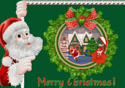 Merry Christmas Santa Claus GIF - Merry Christmas Santa Claus Animated  Christmas Cards - Discover & Share GIFs