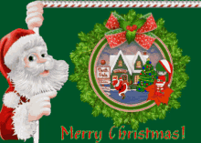 Merry Christmas Santa Claus GIF - Merry Christmas Santa Claus Animated Christmas Cards GIFs