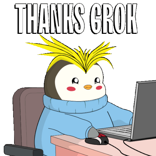Grok Thanks Grok Sticker - Grok Thanks Grok Thank You Grok Stickers