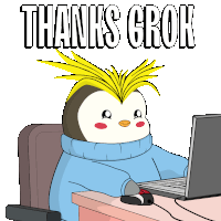 Grok Thanks Grok Sticker - Grok Thanks Grok Thank You Grok Stickers