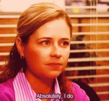 Pam Absolutely GIF - Pam Absolutely Jenna Fischer GIFs