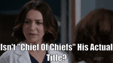 Greys Anatomy Amelia Shepherd GIF - Greys Anatomy Amelia Shepherd Chief Of Chiefs GIFs