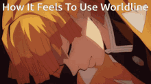 a picture of a person with the words " how it feels to use worldline " on it