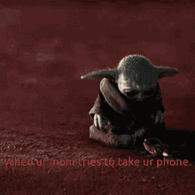 Sad Baby Yoda GIF