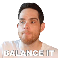 Balance It Sam Johnson Sticker - Balance It Sam Johnson Keep It Steady Stickers