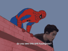 dksreaction kyungsoo spiderman meme