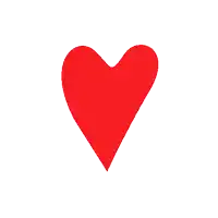 a red swirl on a white background that looks like a flame