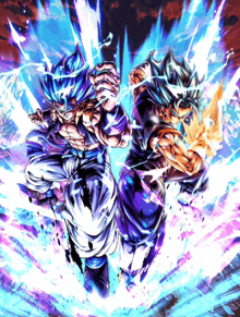 Blue Gogeta Xeno GIF by LordAries06 on DeviantArt