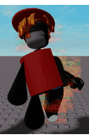 a cartoon character wearing a red cape and hat