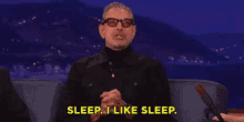 Sleep I Like Sleep Jeff Goldblum GIF