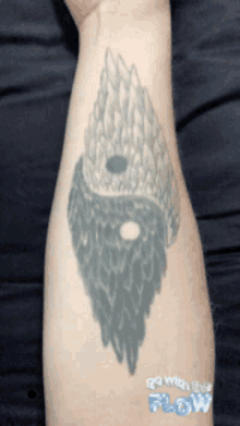 Tattoo Go With The Flow GIF - Tattoo Go With The Flow Ying Yang GIFs