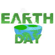 a poster for earth day with a picture of the earth