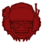 Psychopomp Main Character Sticker