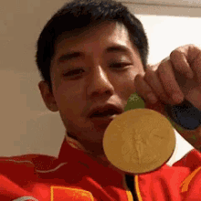 张继科，金牌，奥运会 GIF - Olympic Champion Zhang Ji Ke GIFs