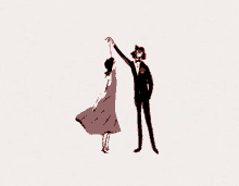 dancing together draw