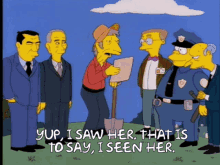 Simpsons Farmer That Is To Say I Seen Her GIF