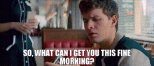 Baby Driver Debora GIF - Baby Driver Debora So What Can I Get You This Fine Morning GIFs