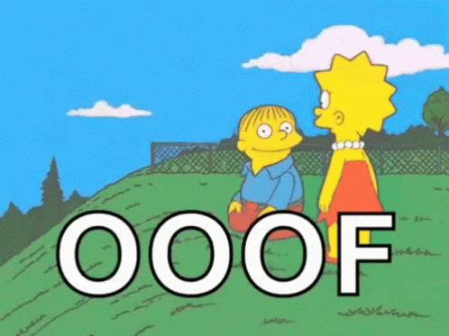 Oof Rolling Off GIF - Oof Rolling Off The Simpsons - Discover & Share GIFs