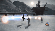 a video game scene with a gifrun.com watermark