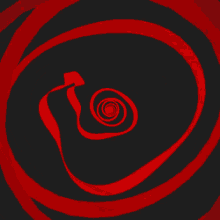 ribbon hypnosis red swirl