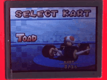 Toad Mario Kart GIF