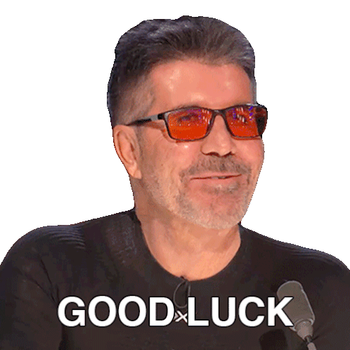 Good Luck Simon Cowell Sticker - Good Luck Simon Cowell Britain'S Got Talent Stickers