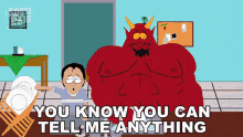 You Know You Can Tell Me Anything Satan GIF - You Know You Can Tell Me Anything Satan Chris GIFs