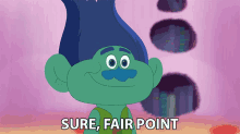 Sure Fair Point Branch GIF - Sure Fair Point Branch The Trolls Beat Goes On GIFs