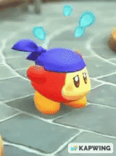 Kirby And The Forgotten Land Panic GIF - Kirby And The Forgotten Land Panic Bandana  Waddle Dee - Discover & Share GIFs