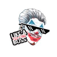Like A Fucking Boss Sunglasses Sticker - Like A Fucking Boss Sunglasses Lunette Stickers