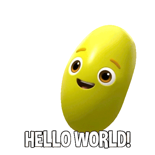 Hello World Beanie Sticker - Hello World Beanie Blippi Wonders - Educational Cartoons For Kids Stickers