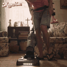 Vacuuming The Floor Ryan Finley Cullen GIF - Vacuuming The Floor Ryan Finley Cullen Moonshine GIFs