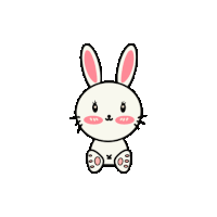 Running Bunny Cute Bunny Sticker - Running Bunny Bunny Running Stickers