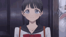 Akebi Chan No Sailor Anime Salute GIF